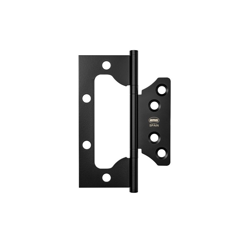 AMIG 24965  
 Bisagra BG1  
 4'' x 3'' (100 x 75,5 x 2,5 mm)  
 Acero inoxidable  
 Negro mate