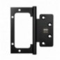 AMIG 24966  
 Bisagra BG1  
 4'' x 3,5'' (100 x 90 x 2,5 mm)  
 Acero inoxidable  
 Negro mate