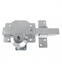 AMIG 24974  
 Cerrojo alta seguridad 1R PLUS  
 90 x 154 mm  
 Acero  
 Cromado brillo - Derecha