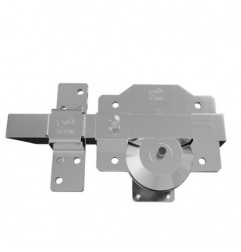 AMIG 24975  
 Cerrojo alta seguridad 1R PLUS  
 90 x 154 mm  
 Acero  
 Cromado brillo - Izquierda