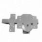 AMIG 24975  
 Cerrojo alta seguridad 1R PLUS  
 90 x 154 mm  
 Acero  
 Cromado brillo - Izquierda