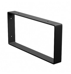 AMIG 24978  
 Soporte 3001  
 126 x 261 x 30 mm  
 Acero  
 Negro mate