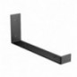 AMIG 24982  
 Soporte 3005  
 103 x 261 x 40 mm  
 Acero  
 Negro mate