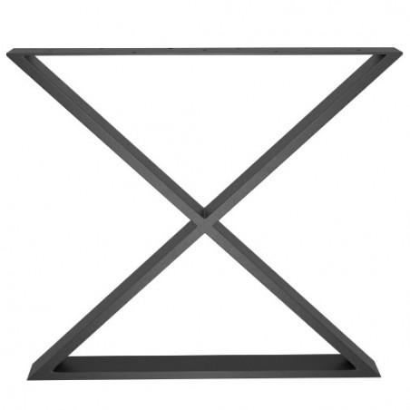 AMIG 24984  
 Pata de mesa 2405  
 712 x 780 x 80 mm  
 Acero  
 Negro mate