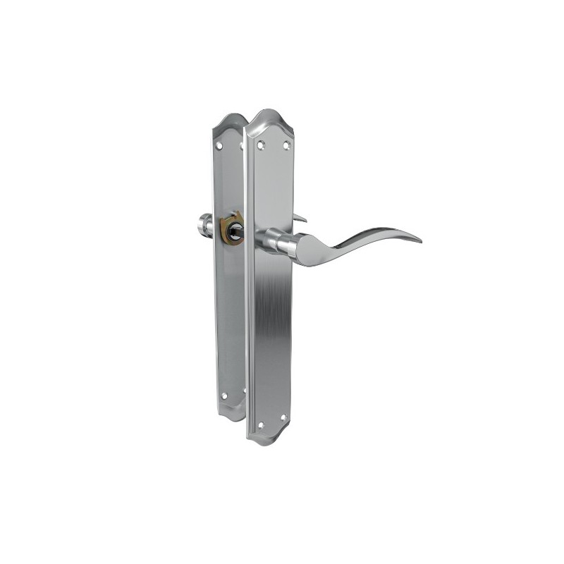 AMIG 24988  
 Manilla con placa BETA  
 256 x 48 mm  
 Acero  
 Cromado mate