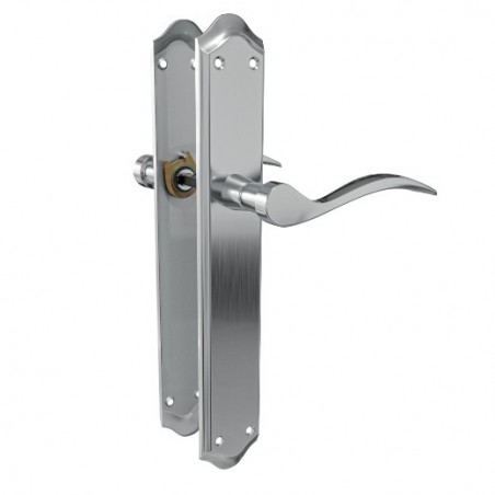 AMIG 24988  
 Manilla con placa BETA  
 256 x 48 mm  
 Acero  
 Cromado mate