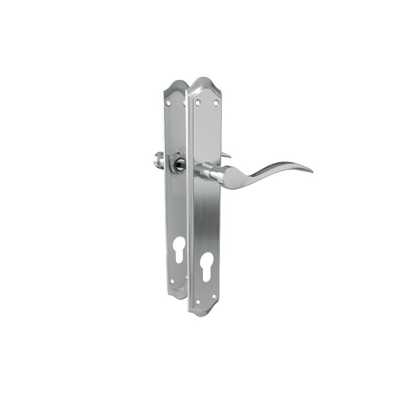 AMIG 24990  
 Manilla con placa BETA PB85  
 256 x 48 mm  
 Acero  
 Cromado mate
