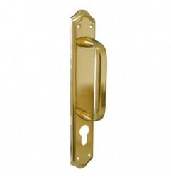 AMIG 24991  
 Manillón BETA  
 256 x 48 mm  
 Acero  
 Latonado mate