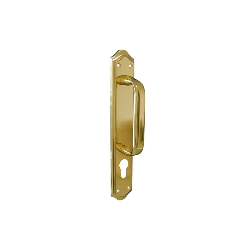 AMIG 24991  
 Manillón BETA  
 256 x 48 mm  
 Acero  
 Latonado mate