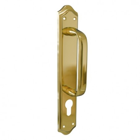 AMIG 24991  
 Manillón BETA  
 256 x 48 mm  
 Acero  
 Latonado mate