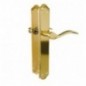 AMIG 24993  
 Manilla con placa BETA  
 256 x 48 mm  
 Acero  
 Latonado mate