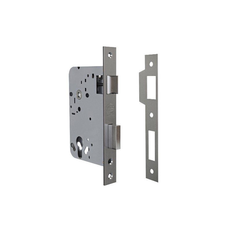 AMIG 24995  
 Cerradura F725  
 60/70 mm  
 Acero inoxidable  
 Mate