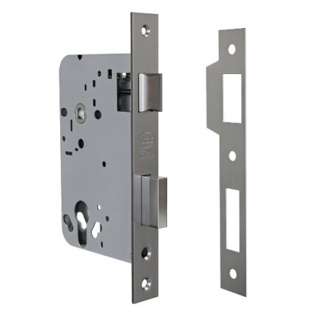 AMIG 24995  
 Cerradura F725  
 60/70 mm  
 Acero inoxidable  
 Mate