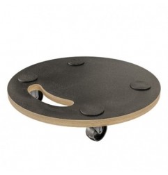 AMIG 24996  
 Soporte rodante 2610  
 Ø30 cm  
 Madera contrachapada  
 Negro