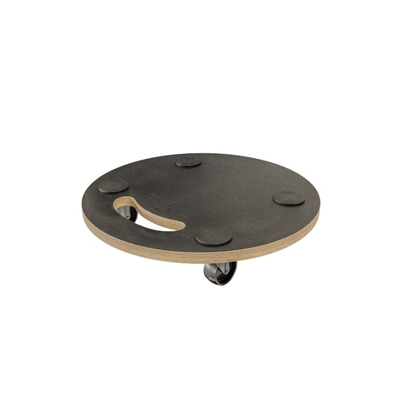 AMIG 24996  
 Soporte rodante 2610  
 Ø30 cm  
 Madera contrachapada  
 Negro