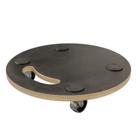 AMIG 24996  
 Soporte rodante 2610  
 Ø30 cm  
 Madera contrachapada  
 Negro
