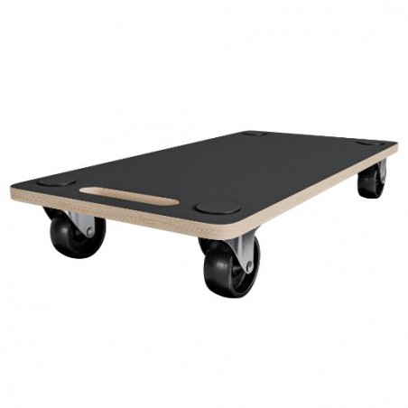 AMIG 24997  
 Soporte rodante 2615  
 58 x 29 cm  
 MDF  
 Negro