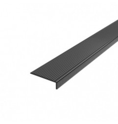 AMIG 25016   Ángulo escalera aluminio   40 x 15 mm   Aluminio   Negro mate