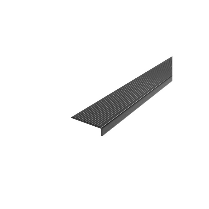 AMIG 25016   Ángulo escalera aluminio   40 x 15 mm   Aluminio   Negro mate