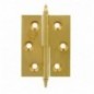 AMIG 2502  
 Bisagra 1006  
 60 x 40 x 2 mm  
 Latón  
 Pulido - Izquierda