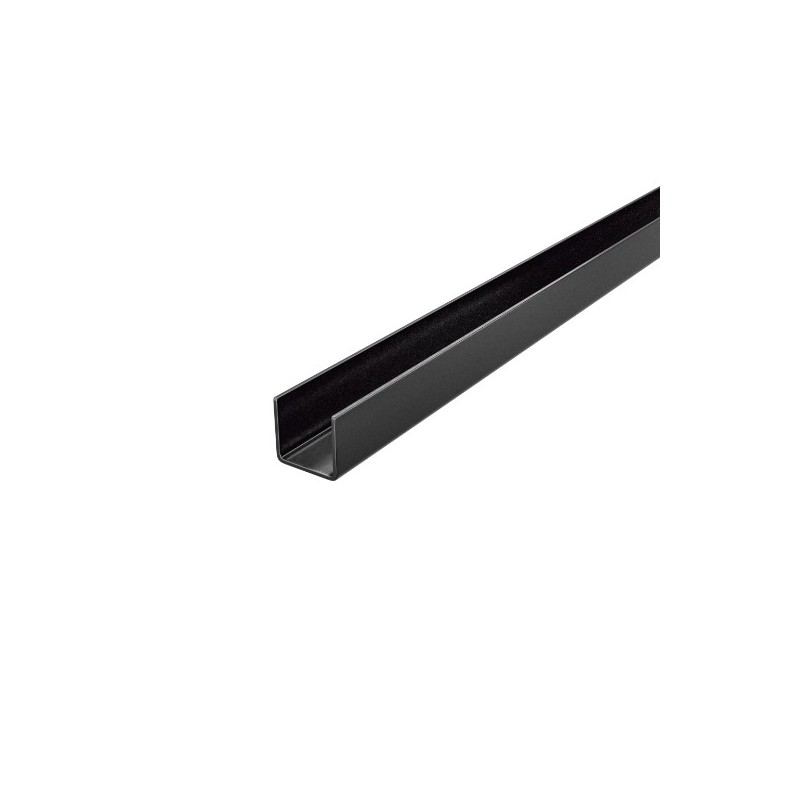 AMIG 25024  
 Perfil en U aluminio  
 20 x 20 mm  
 Aluminio  
 Negro mate