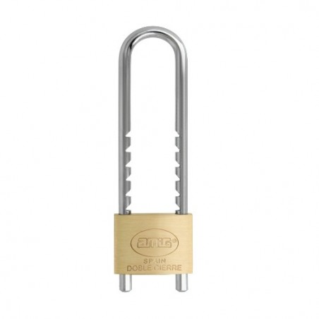 AMIG 25066  
 Candado arco extra largo 3REG  
 50 mm  
 Latón  
 Mate