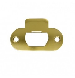 AMIG 25073  
 Soporte picaporte REDONDO  
 Acero  
 Latonado