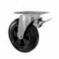 AMIG 25077  
 Rueda con pletina y freno 2750  
 200 x 50 mm  
 Goma  
 Negro