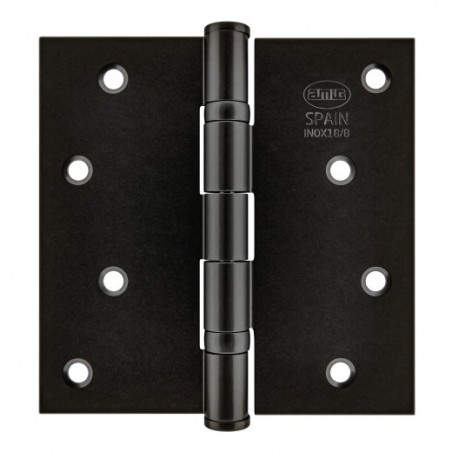 AMIG 25099  
 Bisagra 2012  
 3'' x 3'' (76 x 76 x 2 mm)  
 Acero inoxidable 18/8  
 Negro