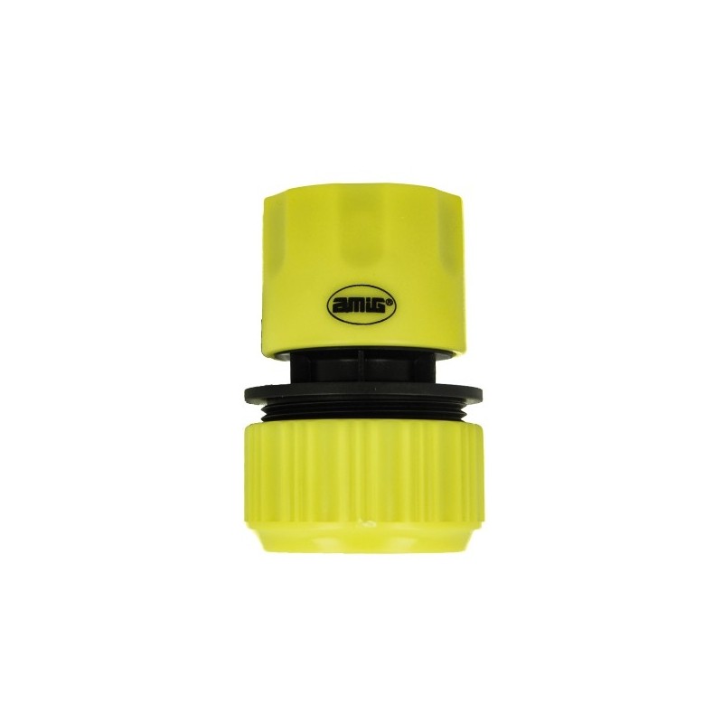 AMIG 25123  
 Empalme rápido manguera R54  
 3/4'' - 1''  
 ABS  
 Verde pistacho-Negro