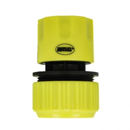 AMIG 25123  
 Empalme rápido manguera R54  
 3/4'' - 1''  
 ABS  
 Verde pistacho-Negro