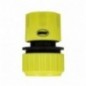 AMIG 25123  
 Empalme rápido manguera R54  
 3/4'' - 1''  
 ABS  
 Verde pistacho-Negro