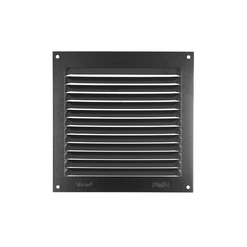 AMIG 25133  
 Rejilla ventilación con mosquitera 3  
 100 x 200 mm  
 Aluminio  
 Negro