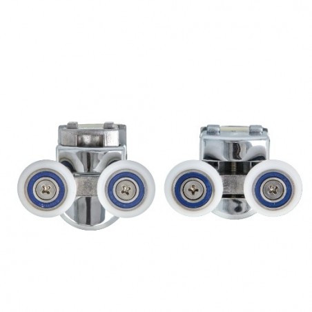 AMIG 25148  
 Rodamiento mampara PMC07  
 Ø23 mm  
 Zamak  
 Cromado