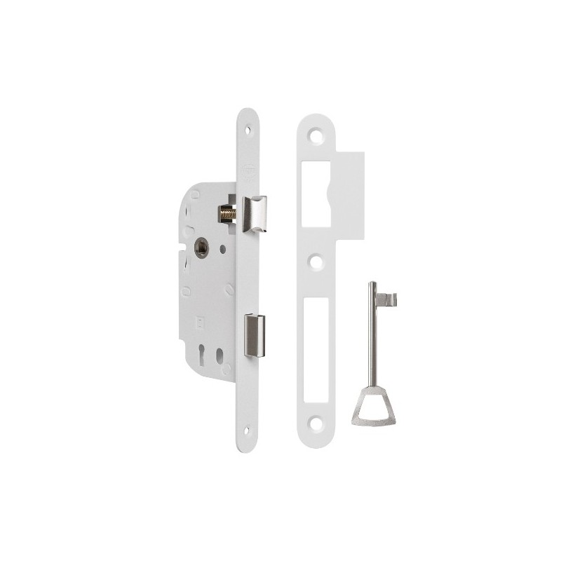 AMIG 25149  
 Cerradura 771AL  
 40/70 mm  
 Acero  
 Blanco