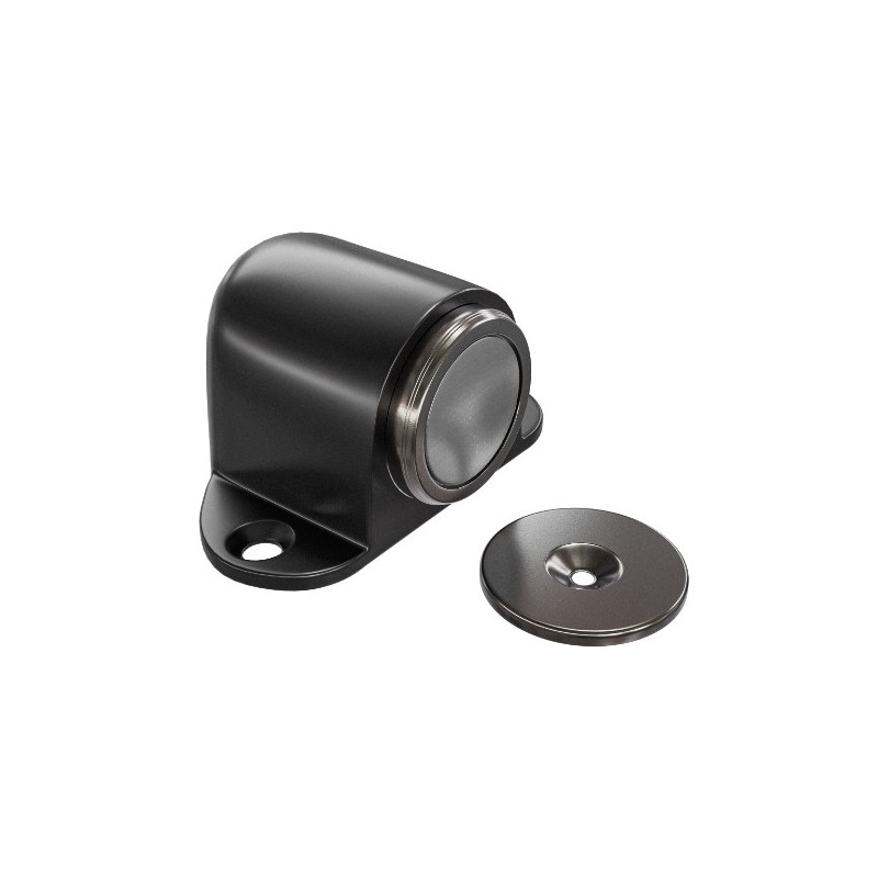 AMIG 25165  
 Tope puerta magnético 700  
 44 x 40 mm  
 Zamak  
 Negro