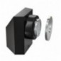 AMIG 25166  
 Tope puerta magnético 702  
 36 x 38 x 41 mm  
 Acero inoxidable  
 Negro