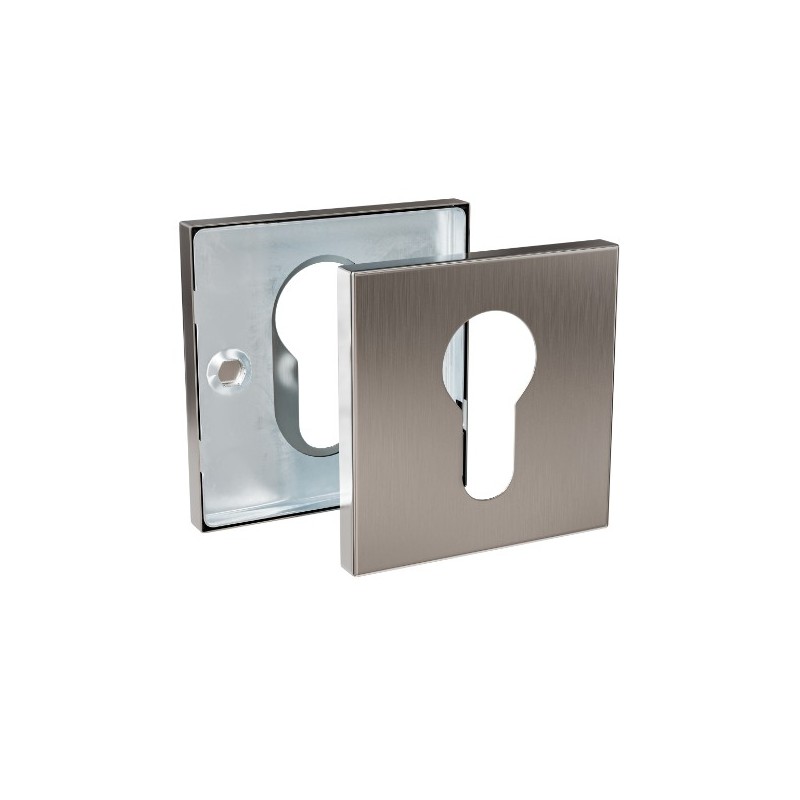 AMIG 25170  
 Bocallave 5RX  
 54 x 54 mm  
 Acero inoxidable  
 Mate