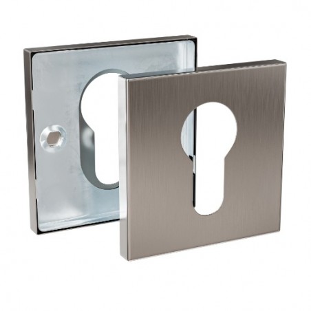 AMIG 25170  
 Bocallave 5RX  
 54 x 54 mm  
 Acero inoxidable  
 Mate
