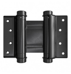 AMIG 25196  
 Bisagra doble acción 3037  
 100 x 126 mm  
 Acero  
 Negro