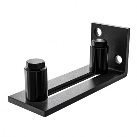 AMIG 25206  
 Guía inferior corredera SD021  
 105 x 40 x 40 mm  
 Acero  
 Negro