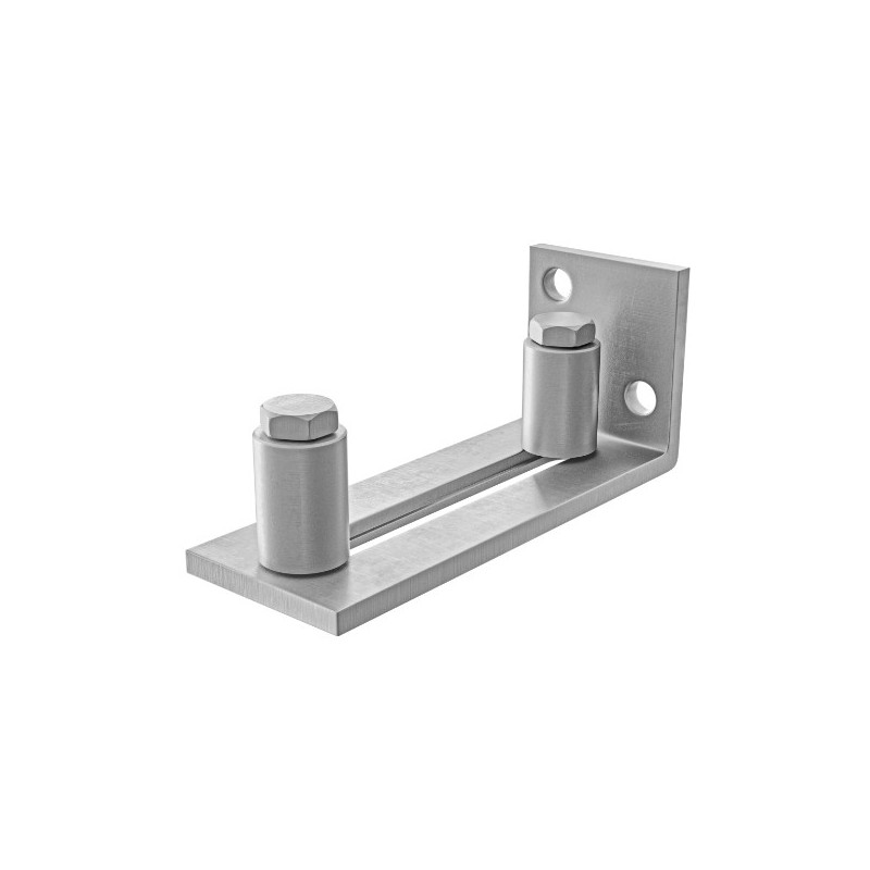 AMIG 25207  
 Guía inferior corredera SD022  
 105 x 40 x 40 mm  
 Acero inoxidable 18/8  
 Mate