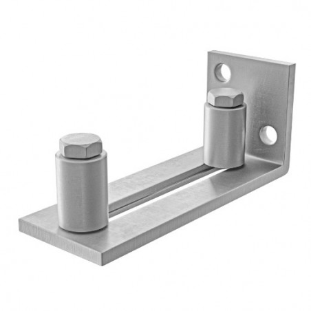 AMIG 25207  
 Guía inferior corredera SD022  
 105 x 40 x 40 mm  
 Acero inoxidable 18/8  
 Mate