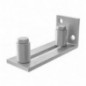 AMIG 25207  
 Guía inferior corredera SD022  
 105 x 40 x 40 mm  
 Acero inoxidable 18/8  
 Mate