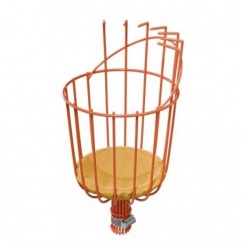 AMIG 25211  
 Recogedor de frutas P44  
 Acero  
 Naranja