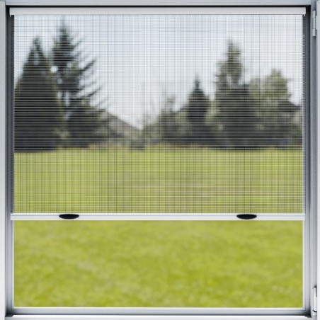 AMIG 25223  
 Mosquitera enrollable MR01  
 140 x 140 cm  
 Blanco/Gris