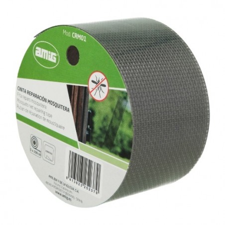 AMIG 25237  
 Cinta reparación mosquitera CRM01  
 5 x 200 cm  
 Fibra de vidrio