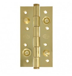 AMIG 2524  
 Bisagra seguridad 565  
 150 x 82 x 3 mm  
 Acero  
 Latonado barnizado