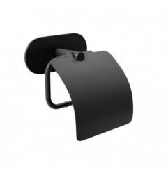 AMIG 25252  
 Portarrollos wc con tapa EA-4  
 140x125 mm  
 Acero inoxidable 18/8  
 Negro mate