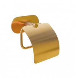 AMIG 25253  
 Portarrollos wc con tapa EA-4  
 140x125 mm  
 Acero inoxidable 18/8  
 Oro mate